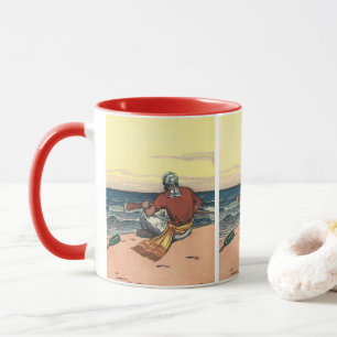 Taza Piratas Antiguos, Varados en una Isla Desierta