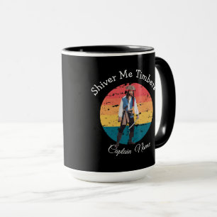 Taza Piratas Fiestas Azules de color de agua de la pues