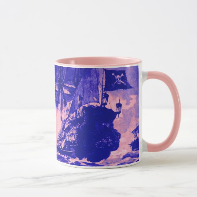Taza PIRATE SHIP BATTLE / blue purple (Derecha)