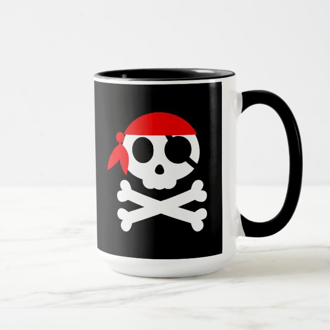 Taza Pirate Skeleton Bandanna (Derecha)