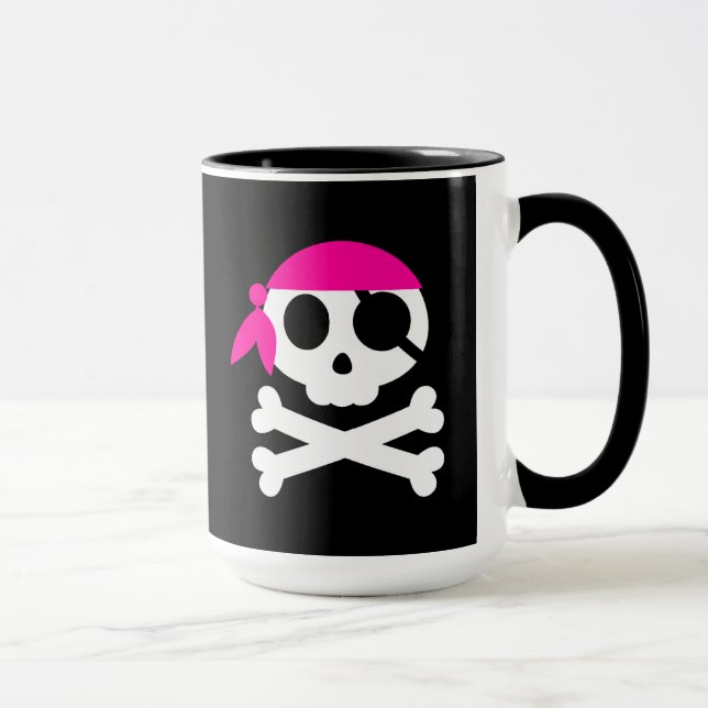 Taza Pirate Skeleton Bandanna (Derecha)