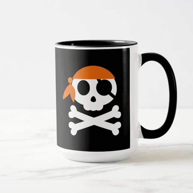Taza Pirate Skeleton Bandanna (Derecha)
