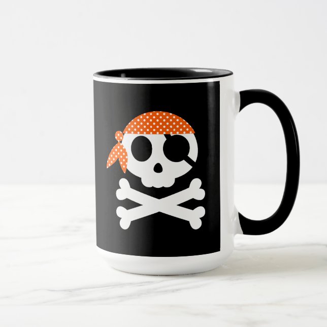 Taza Pirate Skeleton Bandanna (Derecha)