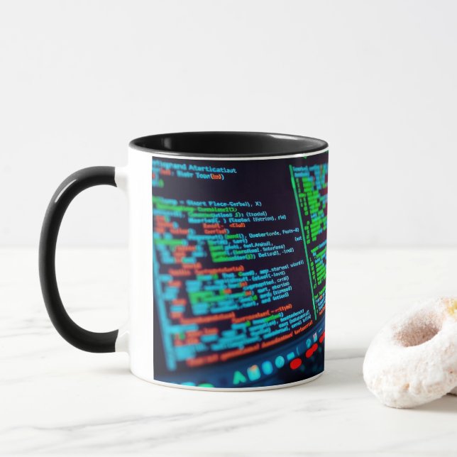 Taza Piratería informática (Con donut)