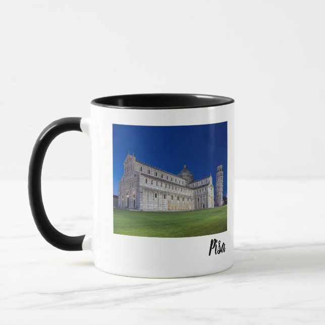 Taza Pisa Leaning Tower Night Panorama Italy Gift (Izquierda)