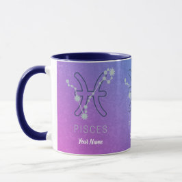 Taza Pisces Estrella Zodiaca Signo Horóscopo Constelaci