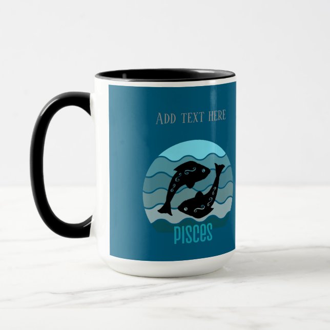 Taza Pisces Personalizable Mug (Izquierda)