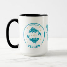 Pisces personalizados Zodiac 15 oz Coffee Mug