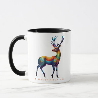 Taza Pisces Spirit Animal Deer Alebrije
