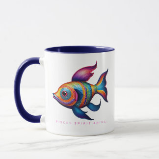 Taza Pisces Spirit Animal Fish Alebrije Female