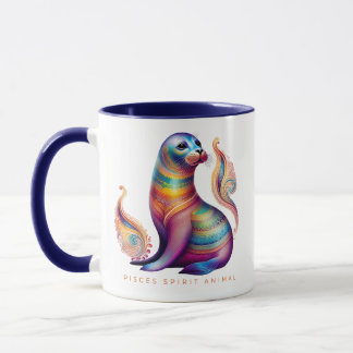 Taza Pisces Spirit Animal Seal Alebrije Hembra