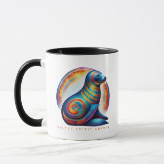 Taza Pisces Spirit Animal Seal Alebrije Masculino