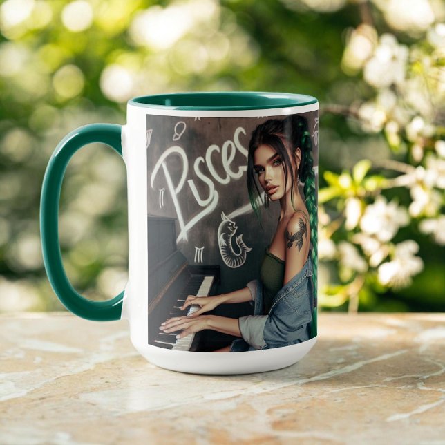Taza Pisces Zodiac Músico Piano (Subido por el creador)
