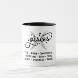 Taza Pisces Zodiac Trats