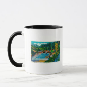 Taza Piscina gigantesca en las aguas termales del