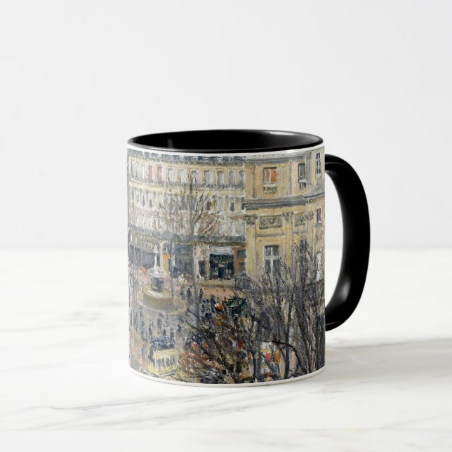 Taza Pissarro - Plaza del Teatro Francés, París, (Anverso derecho)