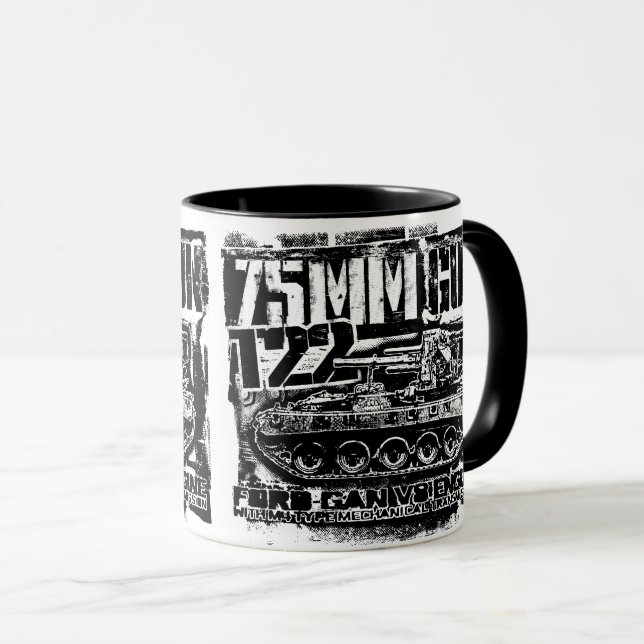 Taza pistola de 75 mm T22 Mug (Anverso derecho)