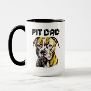 Taza Pit Bull Dad   Amante de los Perros 