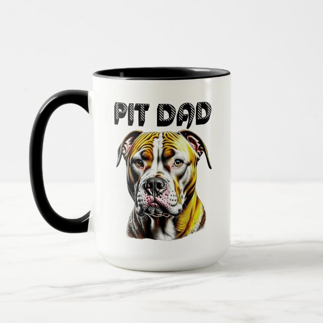 Taza Pit Bull Dad | Perro Lover (Izquierda)