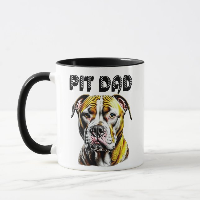 Taza Pit Bull Dad | Perro Lover (Izquierda)