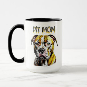 Taza Pit Bull Mamá   Amante de los Perros 