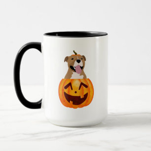Taza Pitbull Halloween Coffee Mug