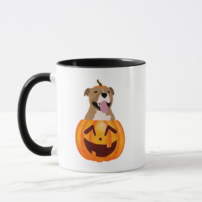 Taza Pitbull Halloween Coffee Mug (Izquierda)
