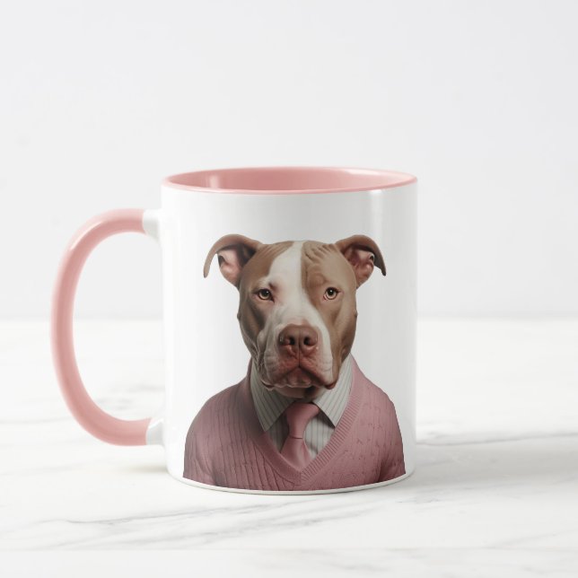 Taza Pitbull Preppy; (Izquierda)