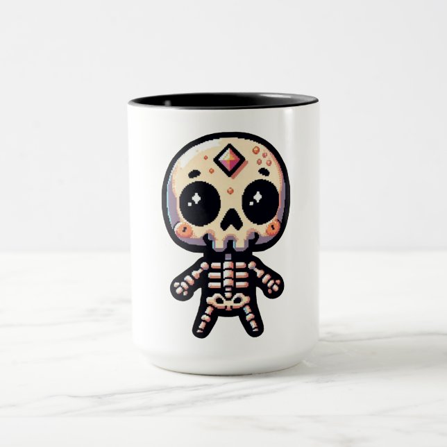 Taza Pixelart Skeleton (Centro)