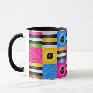 Taza Pixeles del caramelo de Allsorts del regaliz