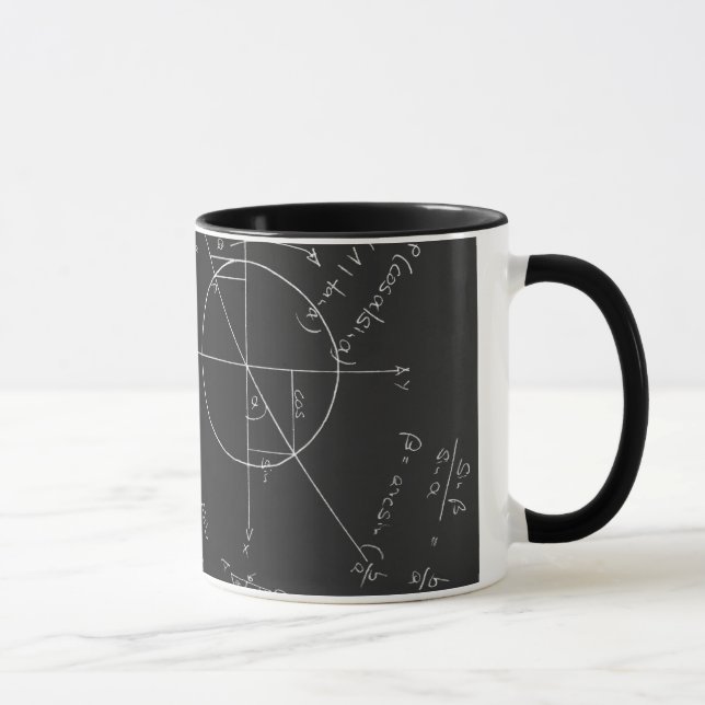 Taza Pizarra de la matemáticas (Derecha)