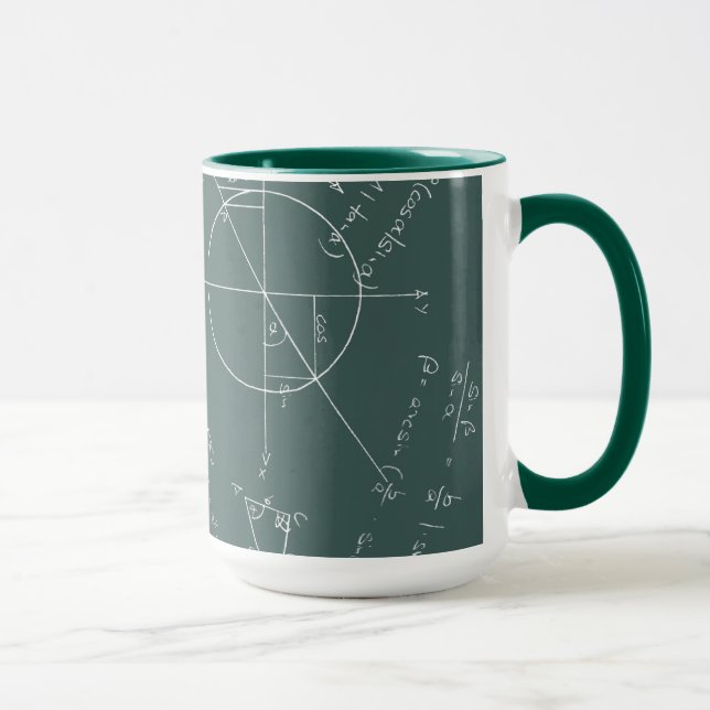 Taza Pizarra de la matemáticas (Derecha)