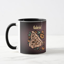 Taza Pizza Retro con giro de calabaza