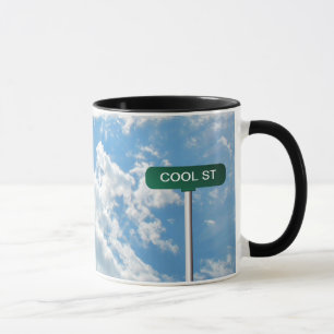 Taza Placa de calle conocida personalizada del camino
