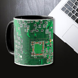 Taza Placa del circuito impreso para el circuito verde