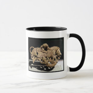 Taza Placa ornamental que representa un jabalí