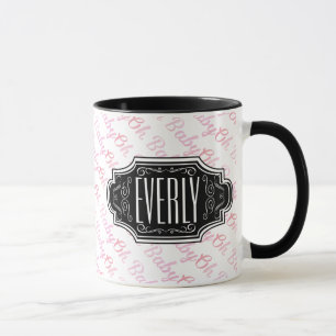 Taza Placa personalizada para el nombre del tablero de