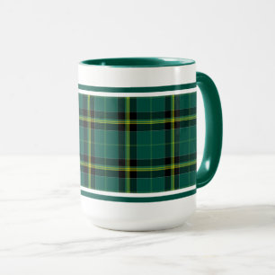 Taza Placa verde irlandesa Duffy Tartan