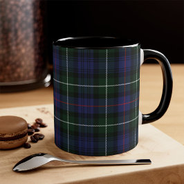 Taza Plaid Tartan Clan MacKenzie Green Black Check