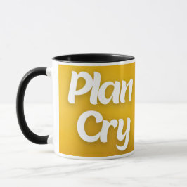 Taza Plan Cry Study Repeat College Mug