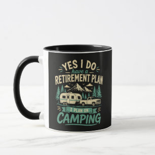 Taza Plan de jubilación de camping