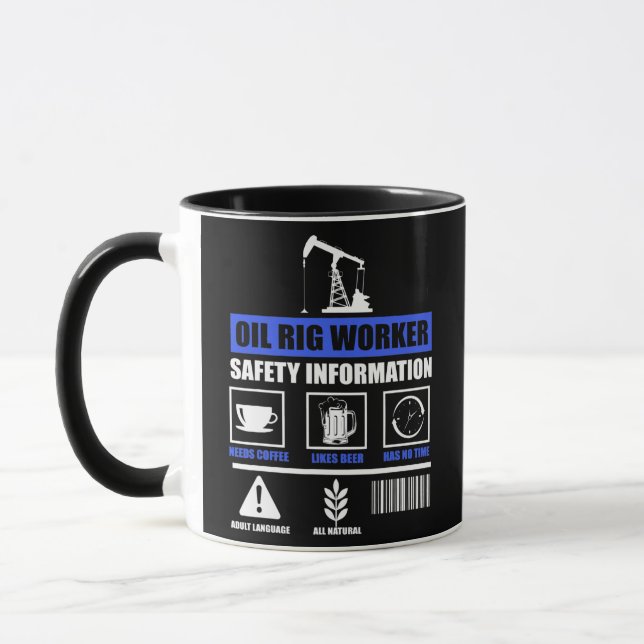 Taza Plan de trabajo para plataformas petrolíferas  (Izquierda)