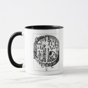 Taza Plan del jardín botánico en la universidad de