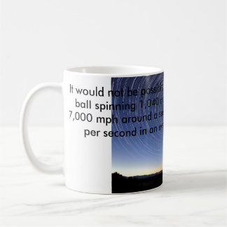 Taza plana de la estrella de la tierra