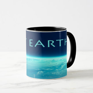 Taza plana de la tierra