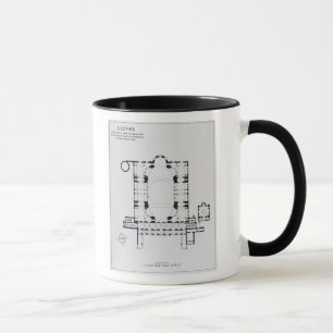 Taza Planee mostrar la orientación del narthex