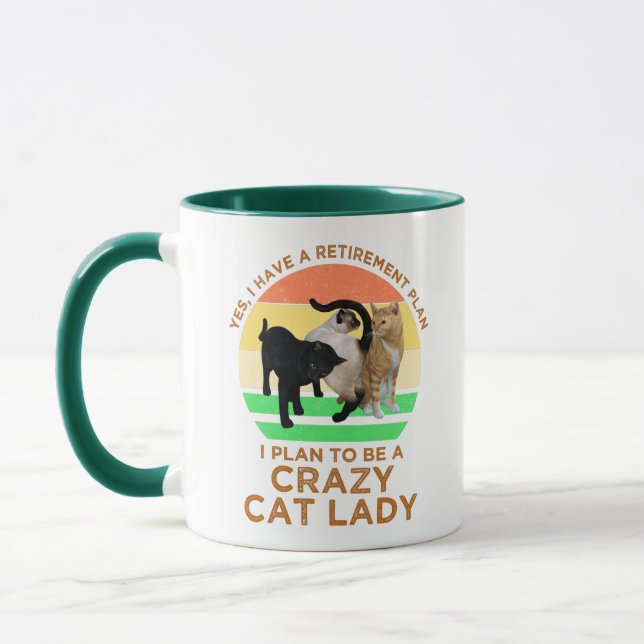Taza Planeo Ser Un Famoso Retiro De La Dama De Gato (Izquierda)
