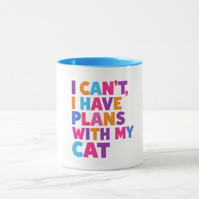 Taza Planes Con Mi Gato (Centro)