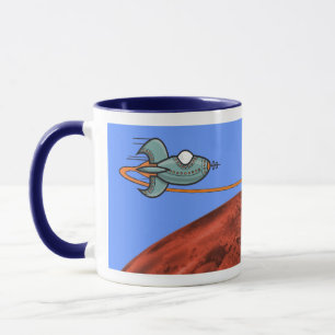 Taza Planeta de Alien de Barco Espacial personalizado