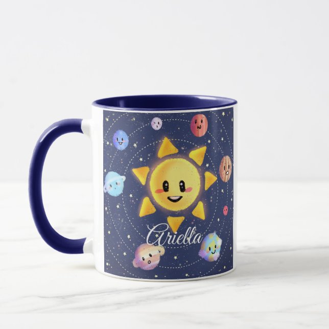 Taza Planetas de galaxia espacial (Izquierda)